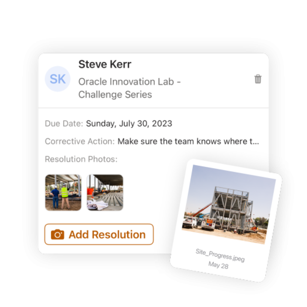 Tracking a resolution in Raken.