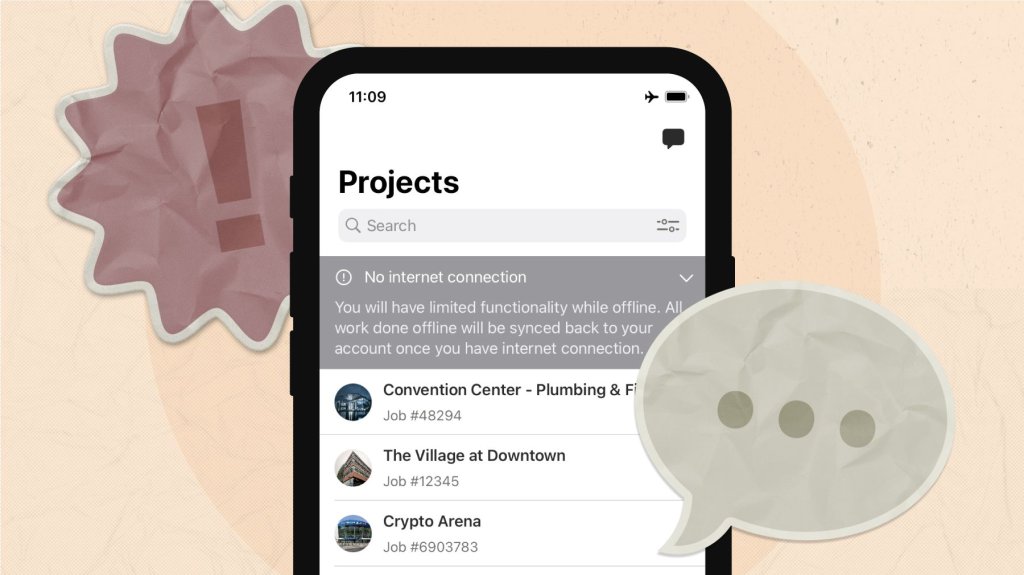 Raken offline mode settings.