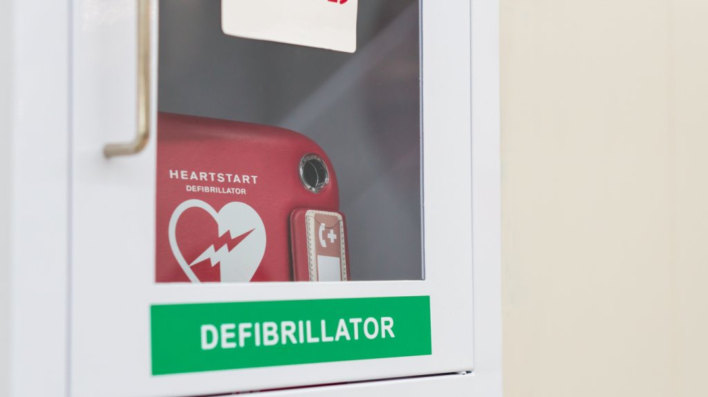 aed machine in workplace.