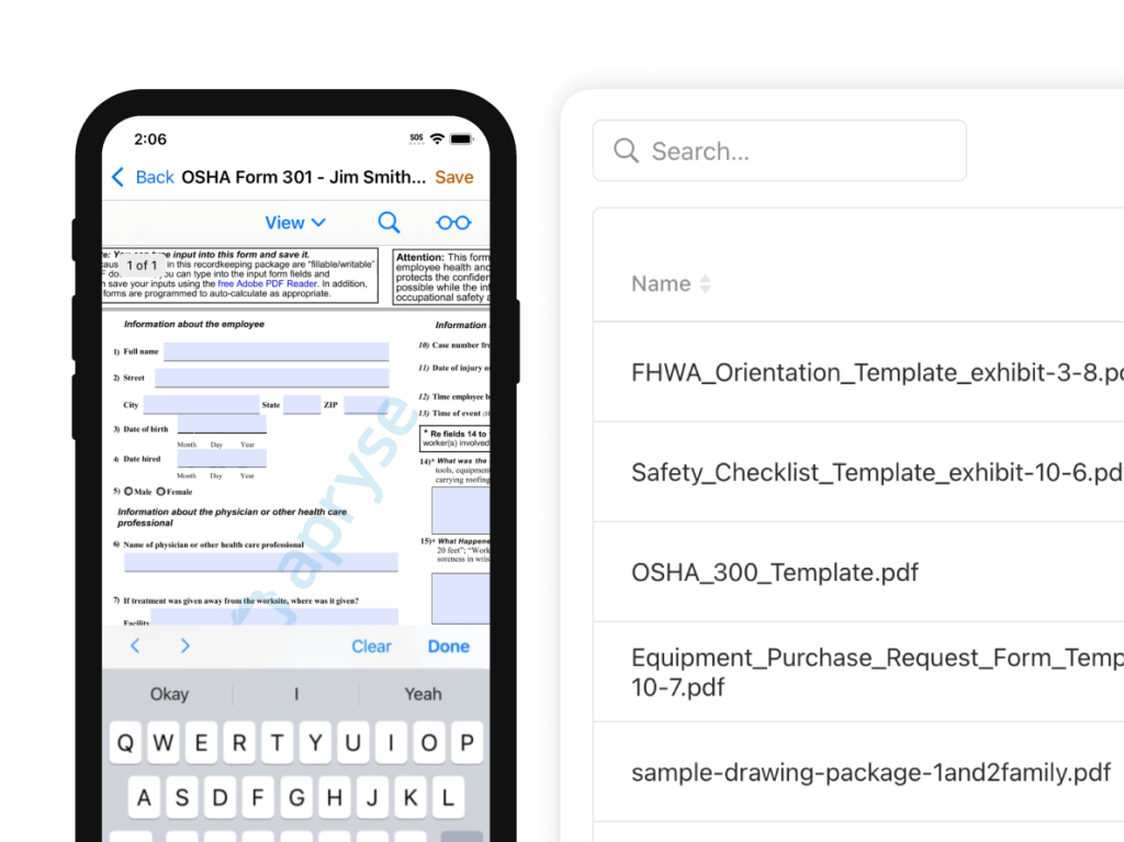 construction document management app.