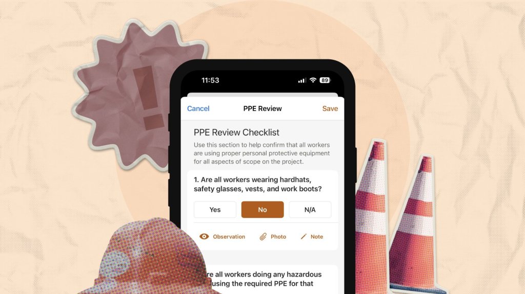 Raken construction safety checklist software.
