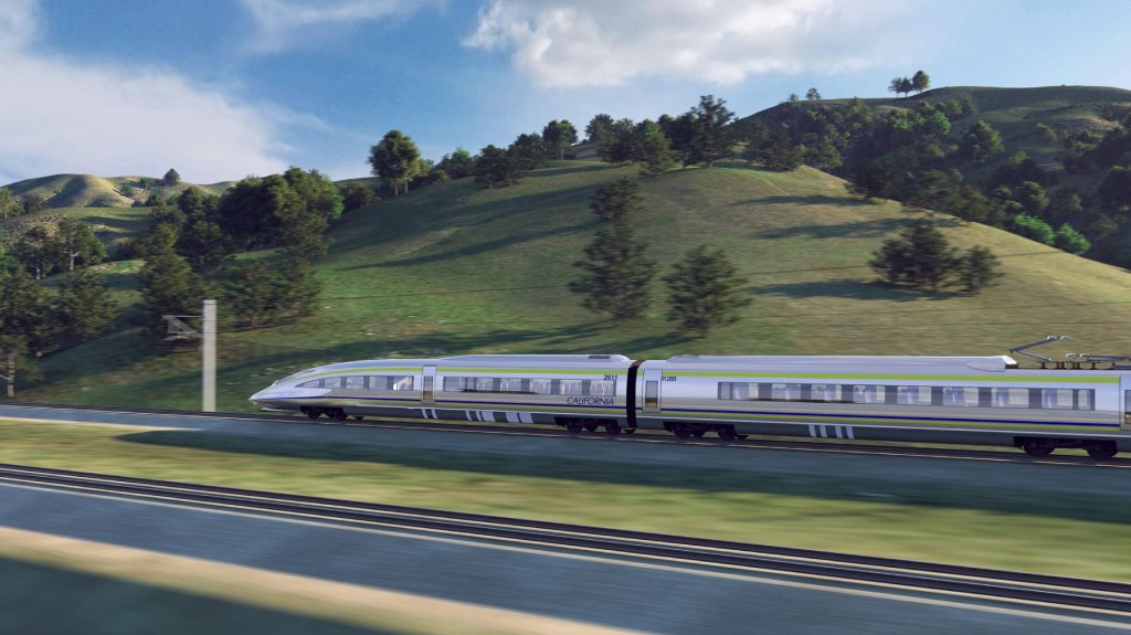 california high speed rail promotional image.