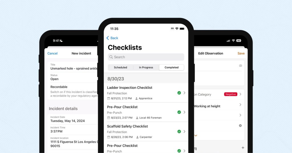 Raken construction safety app.