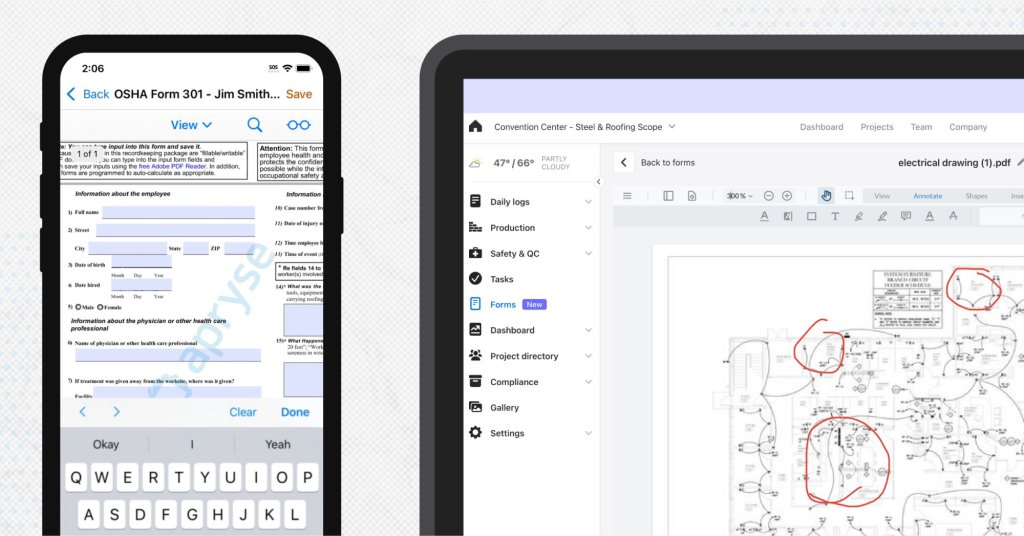 Raken construction forms software.