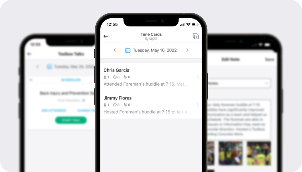 construction time card software.
