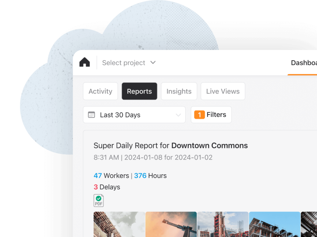 construction daily report software.