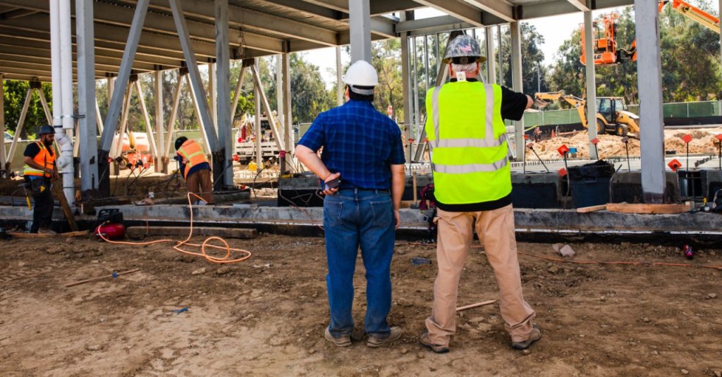 Construction superintendents on jobsite.
