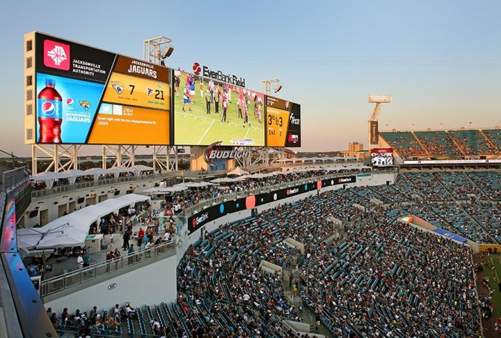 sports stadium.