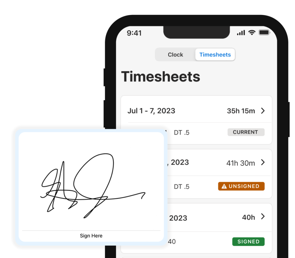 construction timesheet app.