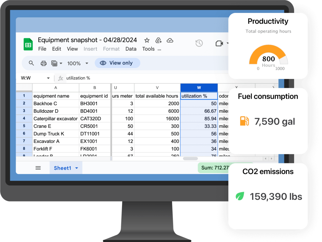 construction equipment management software.