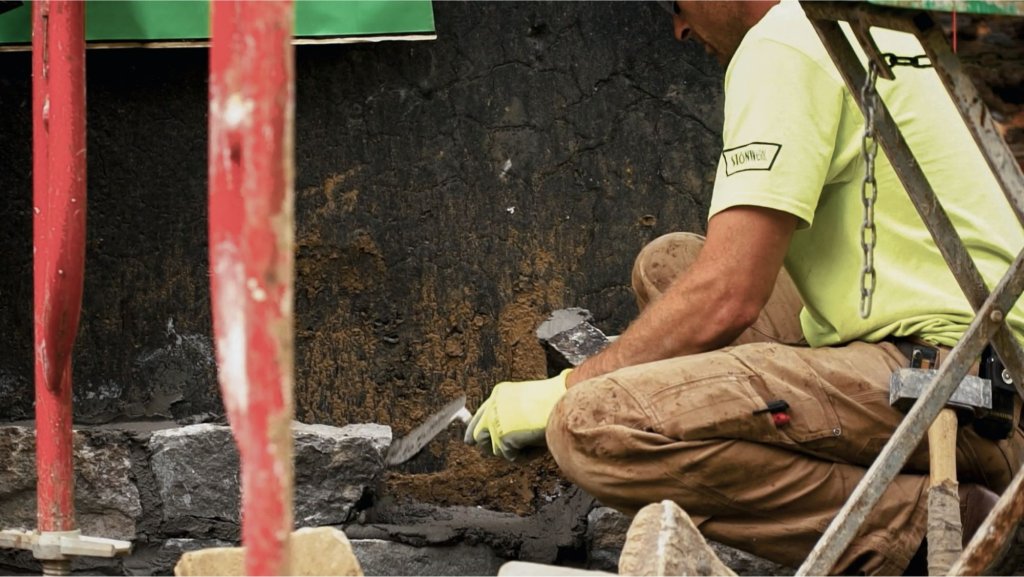 contractor working on jobsite.