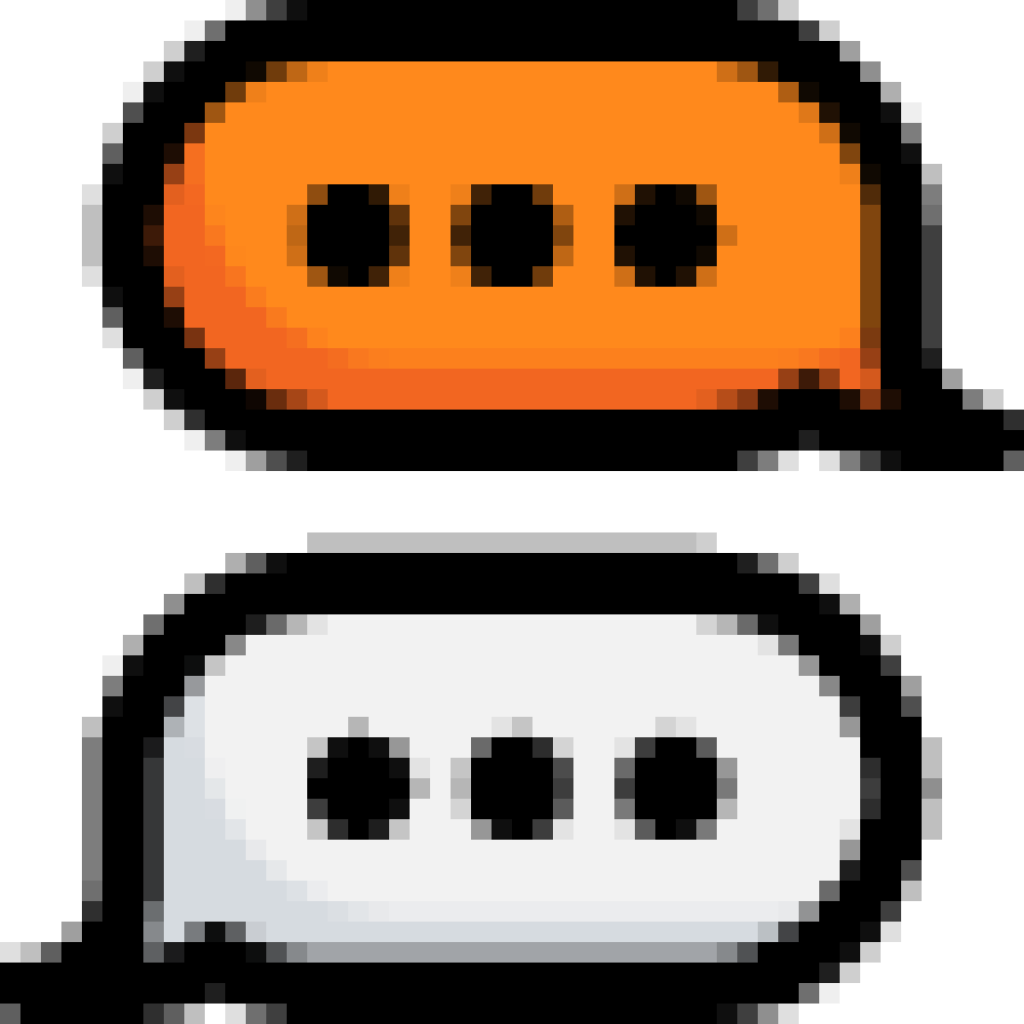 chat bubble icon.
