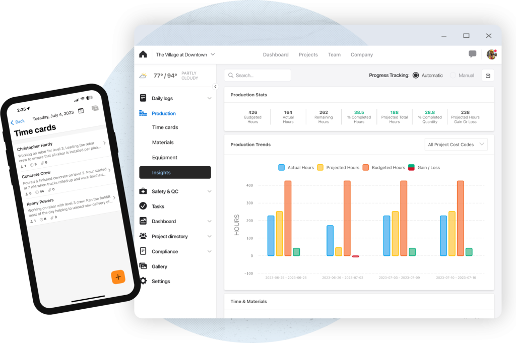 Custom Production Tracking Software Construction Productivity & Production Tracking Software - Raken