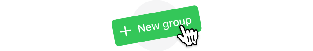 green button to add new group.