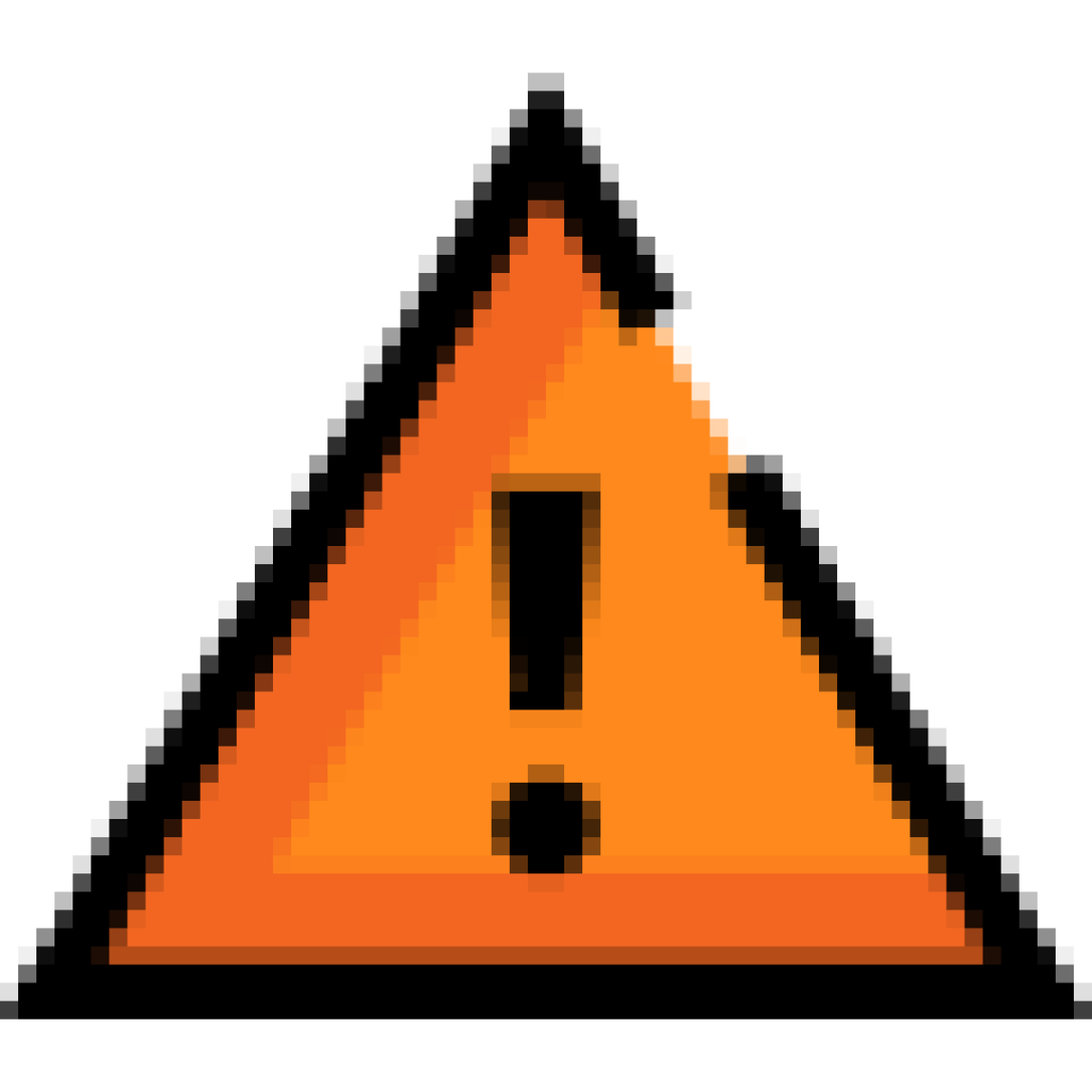 warning sign icon.