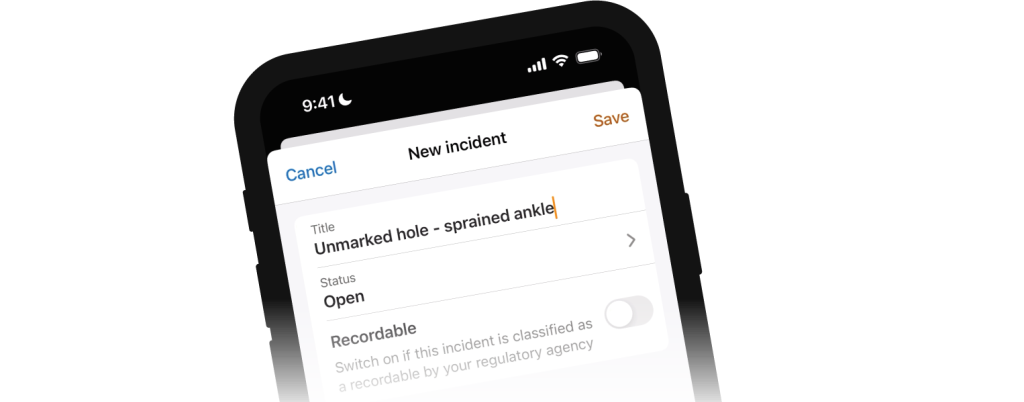 Raken mobile construction incident reports.