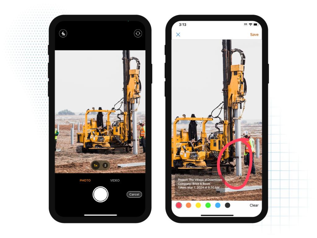 construction photo app.