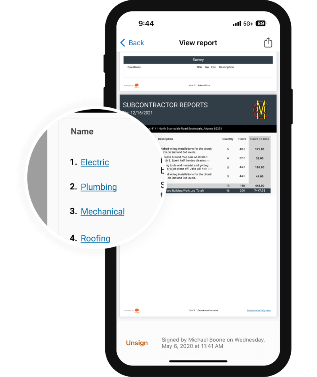 free subcontractor access to reporting.