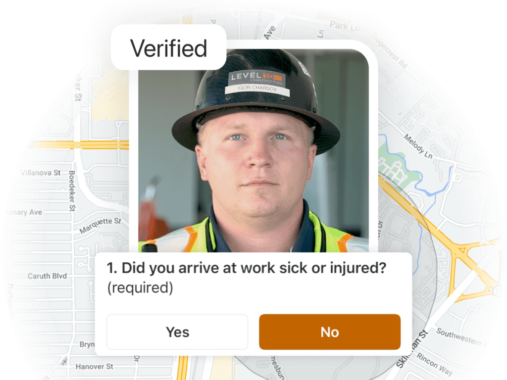 time clock verification features.