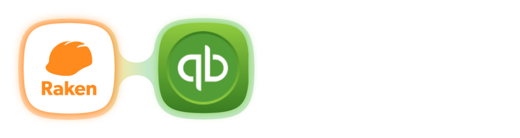 Raken and QuickBooks logo.