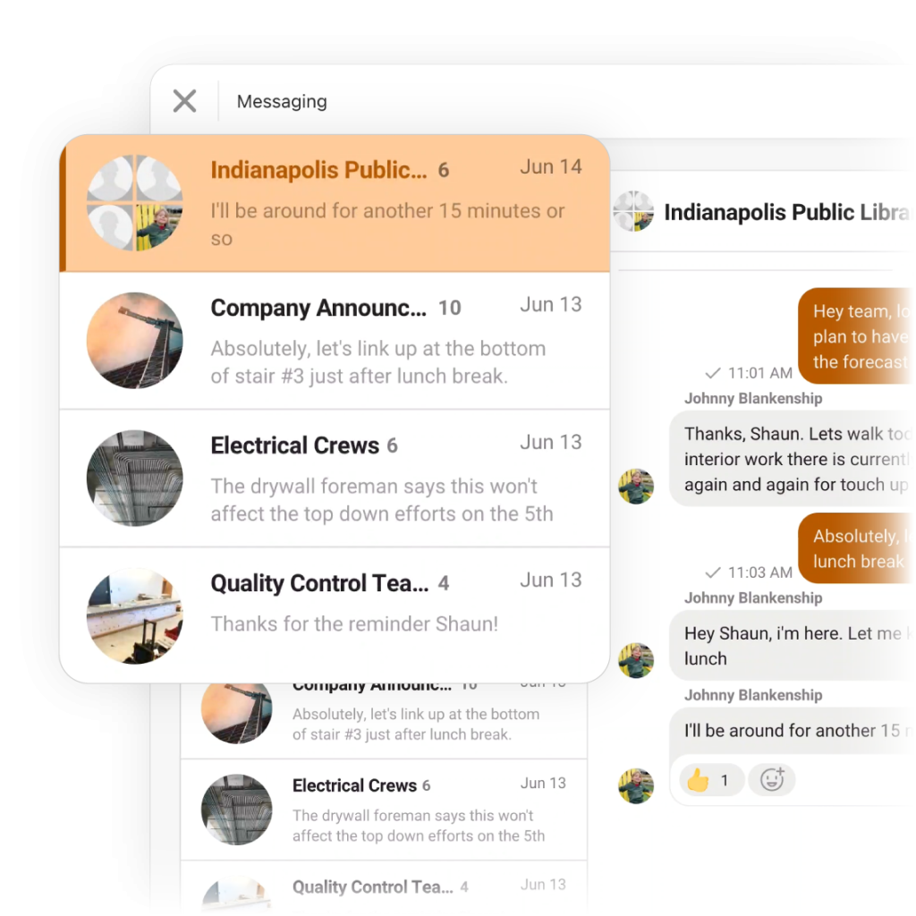 construction messaging app.