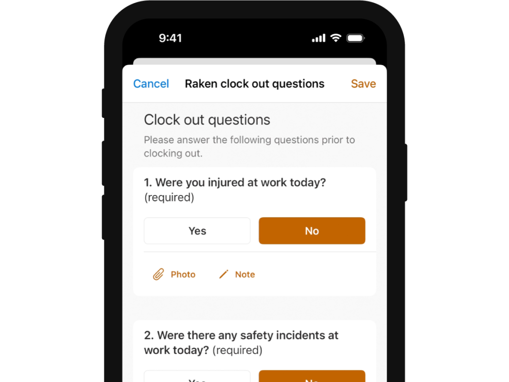 Construction Time Clock App - Raken