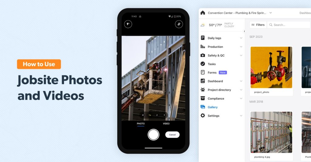 How to use Jobsite Photos and Videos.