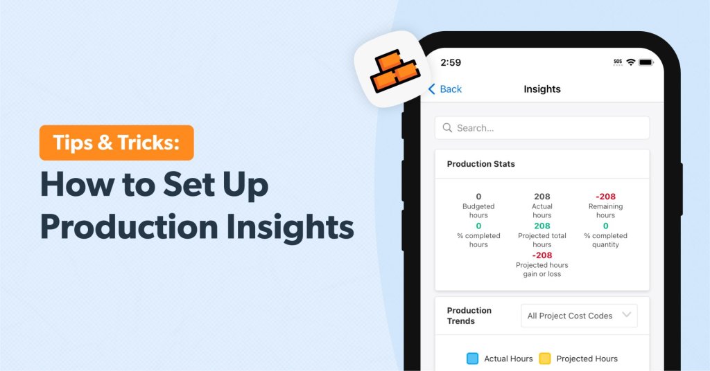 How to set up production insights in Raken.