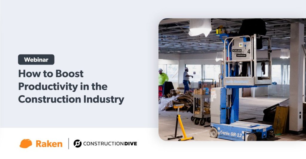 Webinar: How to Boost Productivity in the Construction Industry.