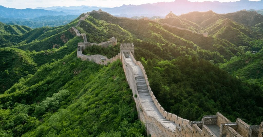 great wall of china.