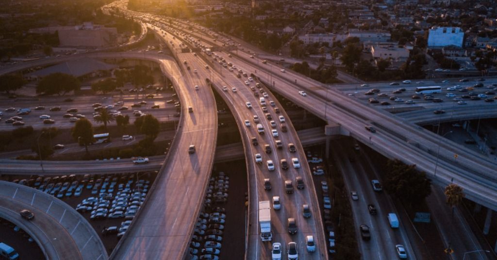 interstate aerial photo.