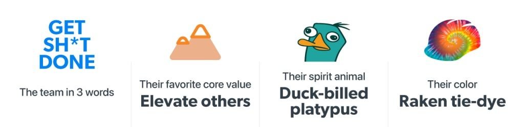 Infographic of Fun Facts About Raken Customer Success Team.