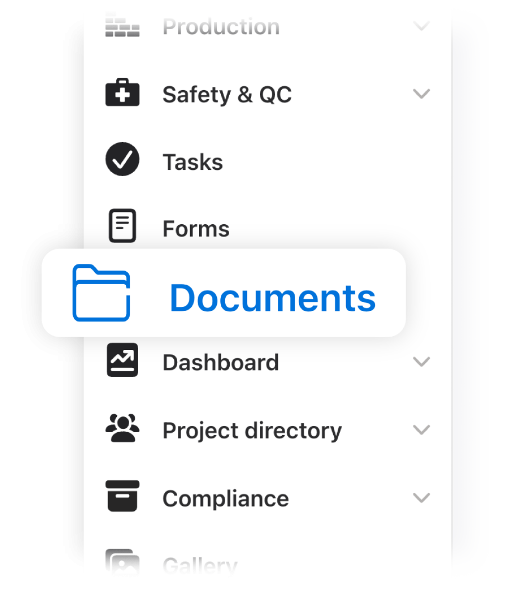 construction document storage software.