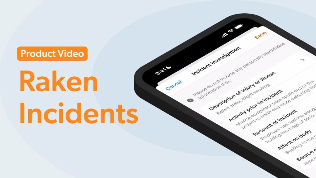 Product Video: Raken Incidents.