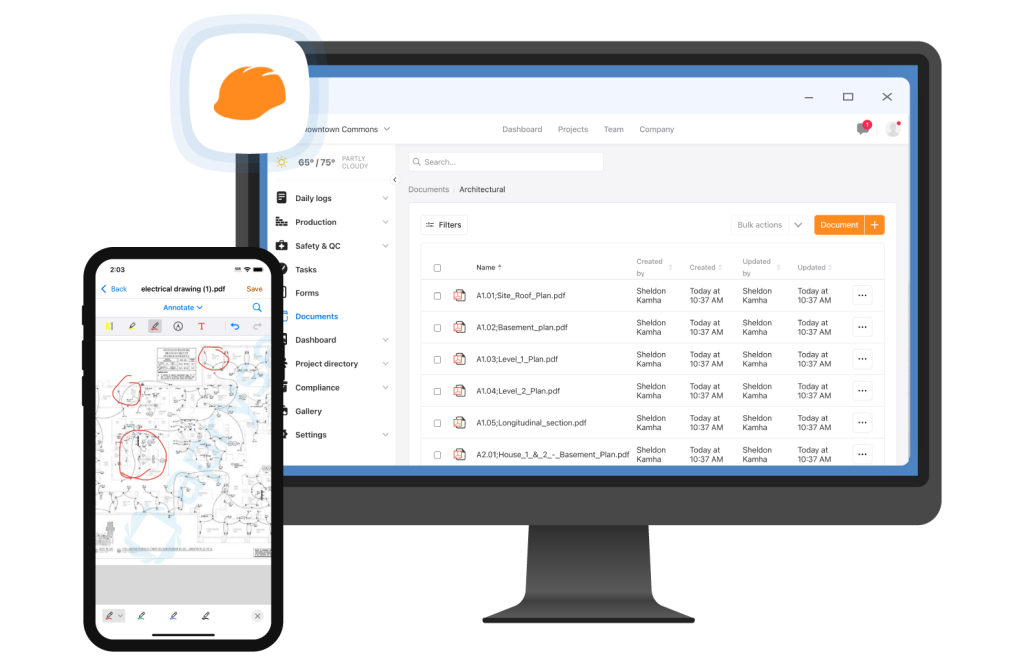 construction document management software.