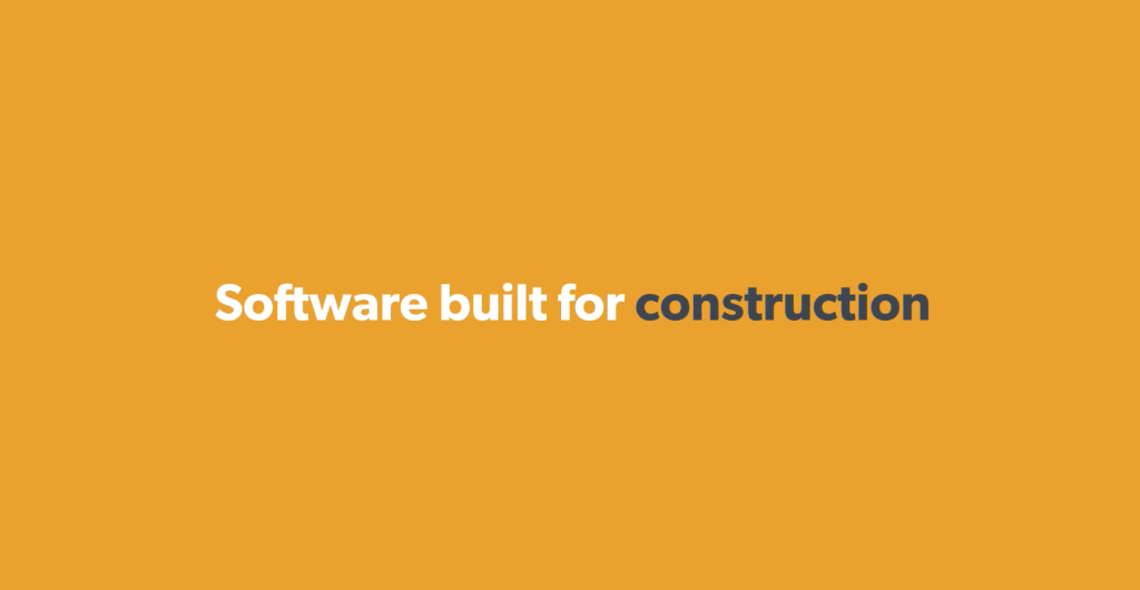 software built for construction.