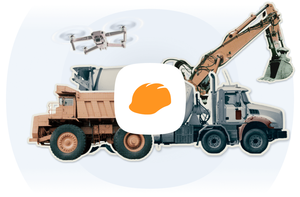 construction vehicles and equipment.